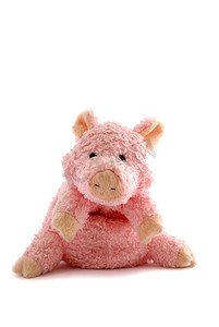 粉色毛绒小猪