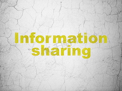 信息共享摄影照片_数据的概念： 背景墙上的信息共享
