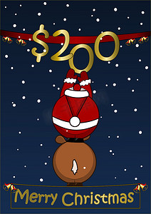 圣诞快乐-200 美元-礼券