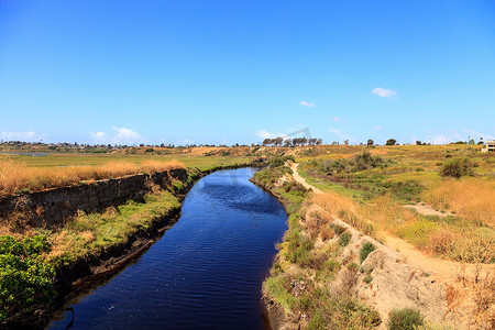 Upper Newport Bay Nature Preserve 远足小径蜿蜒曲折