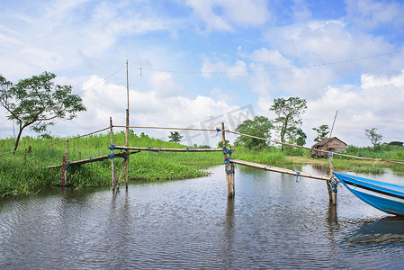 缅甸伊洛瓦底江地区的景观