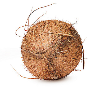椰子躺在顶部的一侧