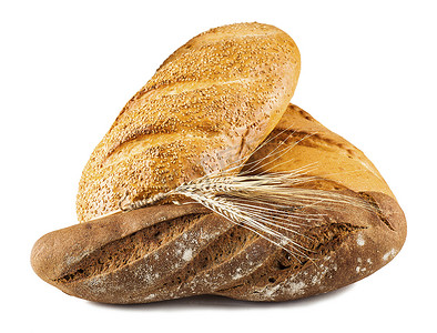不同品种的面包