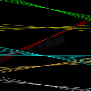 红色激光线摄影照片_黑色背景与激光线