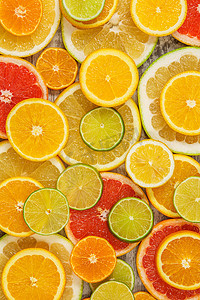 柑橘类水果背景