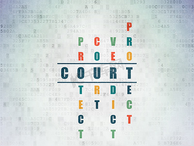 法律概念： 纵横字谜中的法庭