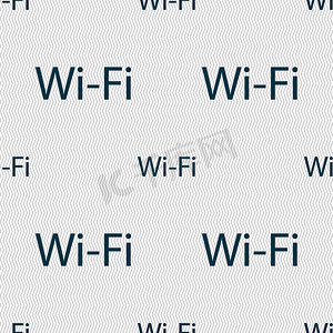 免费 wifi 上网标志。