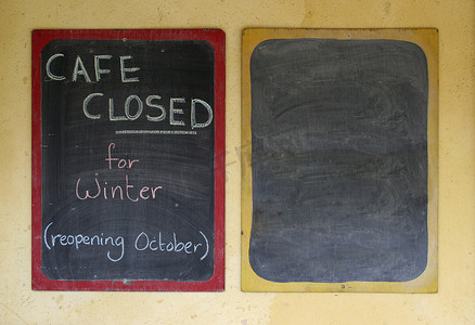 咖啡馆关闭