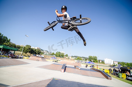 Fuel TV 2014 年 DVS BMX 系列赛期间的 Sauro Agostinho