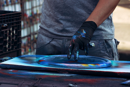 涂鸦街头艺术文化喷雾抽象概念。