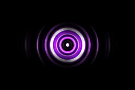声波振荡紫光与圆旋转抽象 b