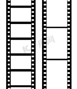电影胶片摄影照片_矢量相机胶卷