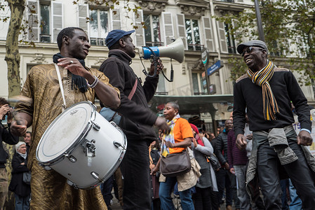 法国 - 示范 - 移民团结