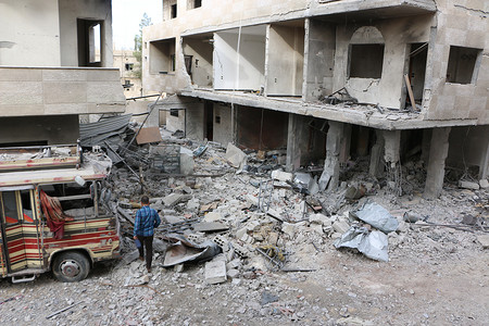 大马士革摄影照片_叙利亚 - 冲突 - 战争