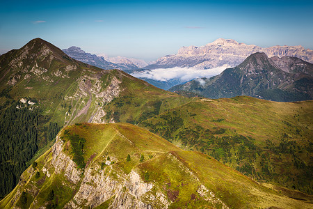 从 Passo Giau，白云岩，意大利阿尔卑斯山的看法