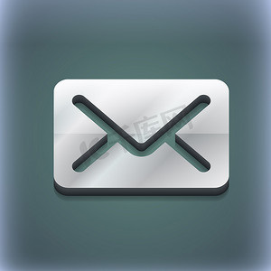 邮件、信封、信件图标符号。 