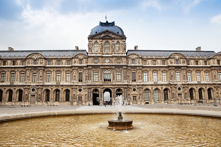 法国巴黎卢浮宫博物馆（Musee du Louvre）外景