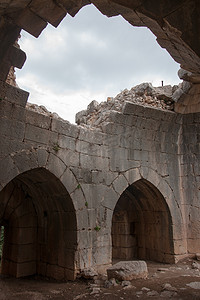 以色列的城堡废墟