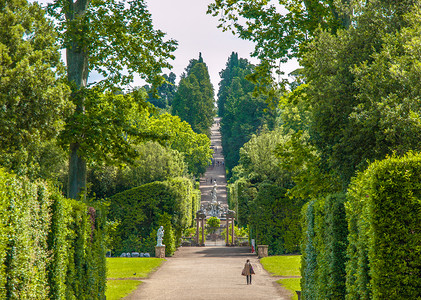 波波里花园 — 意大利托斯卡纳佛罗伦萨的绿色公园和露天博物馆