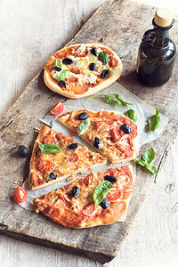 披萨广告摄影照片_供应素食披萨