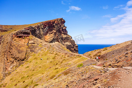 马德拉岛，在 Ponta de Sao Lourenco 的海湾