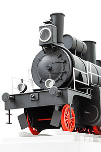 黑色老式玩具火车