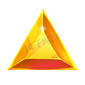 插图：三角宝石。