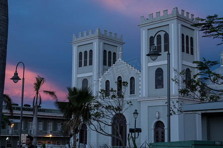 波多黎各伊莎贝拉的日落场景