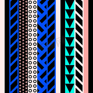 80 90 年代风格的抽象无缝图案