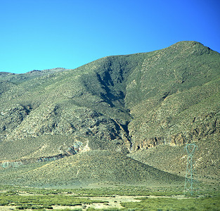 山谷在非洲摩洛哥阿特拉斯干山地面隔离