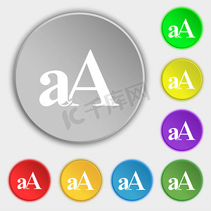 放大字体，aA 图标标志。