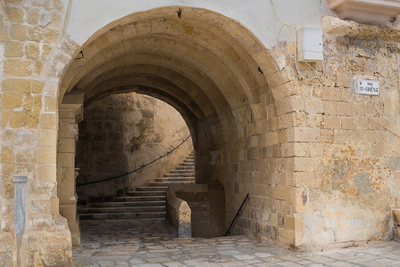 在防御工事的门， Senglea，海岛马耳他