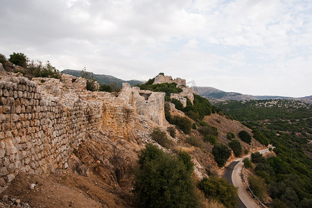 以色列的城堡废墟