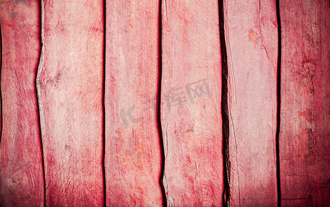 红色木纹背景摄影照片_高分辨率红色复古天然木纹纹理