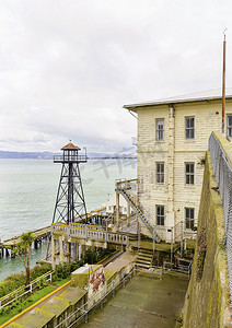 恶魔岛警卫塔，旧金山，加利福尼亚