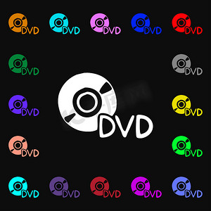 dvd 图标标志。