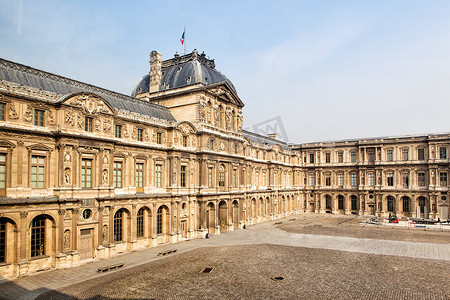 法国巴黎卢浮宫博物馆（Musee du Louvre）外景