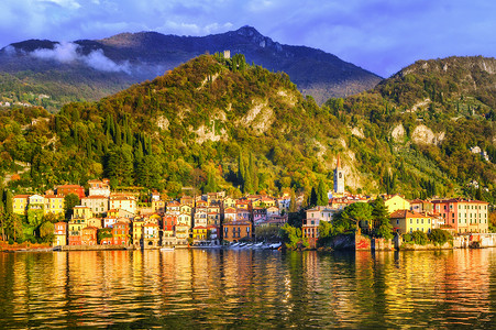 梅奥摄影照片_梅纳焦，科莫湖，意大利