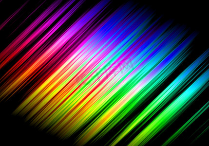 抽象彩虹波