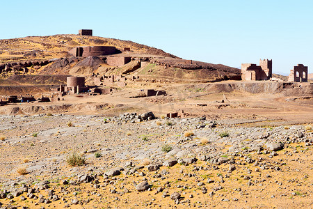 撒哈拉非洲在摩洛哥老村