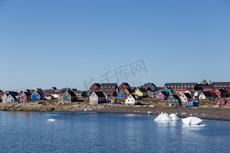 格陵兰 Qeqertarsuaq 五颜六色的房子