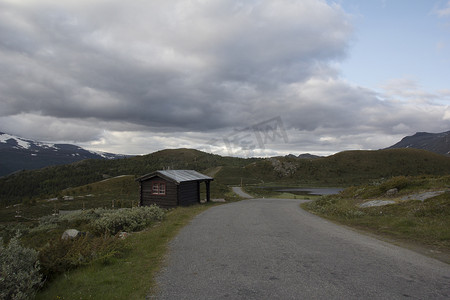 挪威山区 jotunheimen 的一间小屋