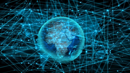地球地球和连接线全球化和国际化