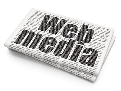 网页设计理念： 报纸背景上的网络媒体