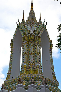 泰国亚洲在曼谷雨寺抽象叶莫萨