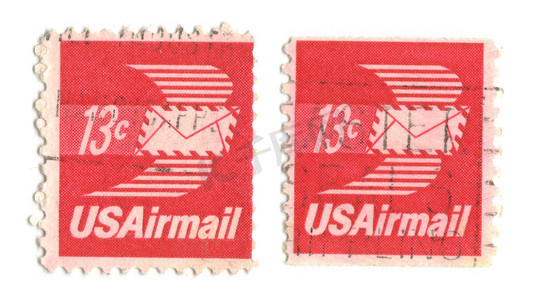 来自美国的旧邮票 13 美分