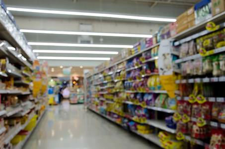 超市货架摄影照片_超市货架