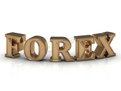 FOREX-白底亮金字铭文