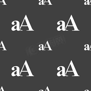 放大字体，aA 图标标志。