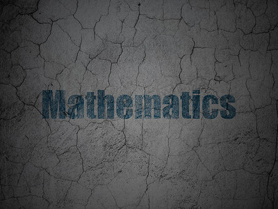 数学培训教育摄影照片_教育理念： 垃圾墙背景上的数学